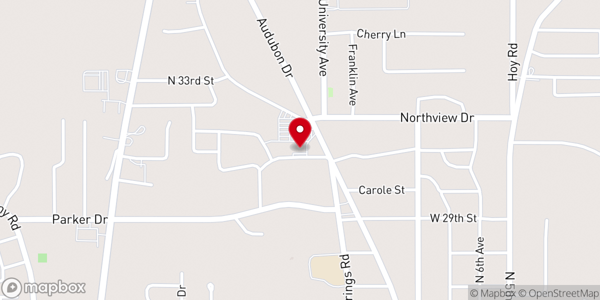 Map showing location of McLain Chapel