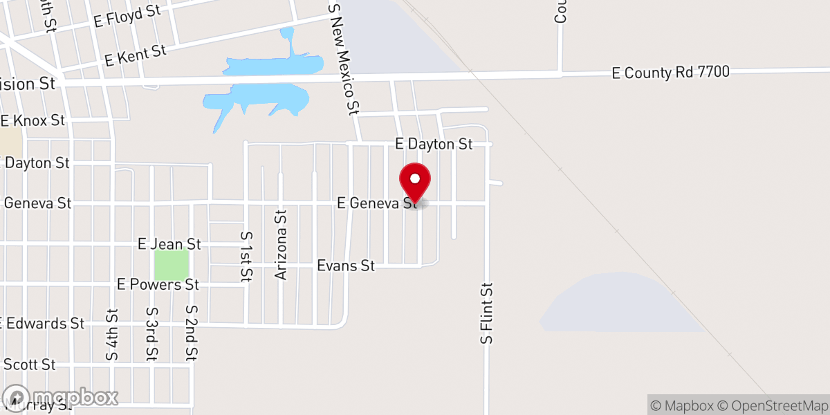 Map showing location of Triumph baptist church