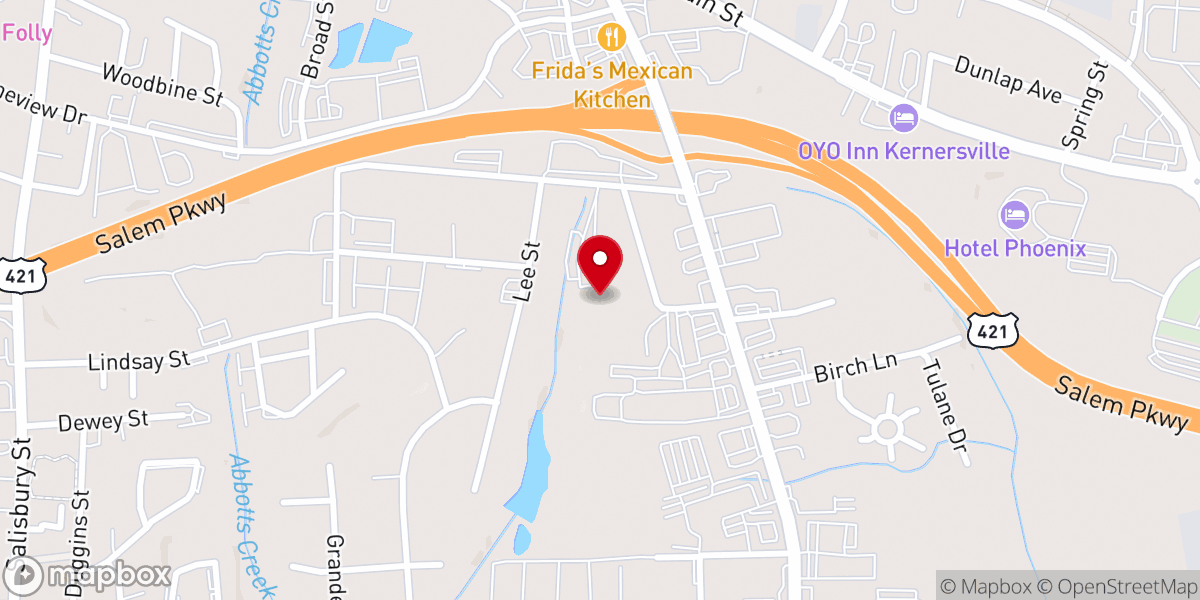 Map showing location of Passion Church