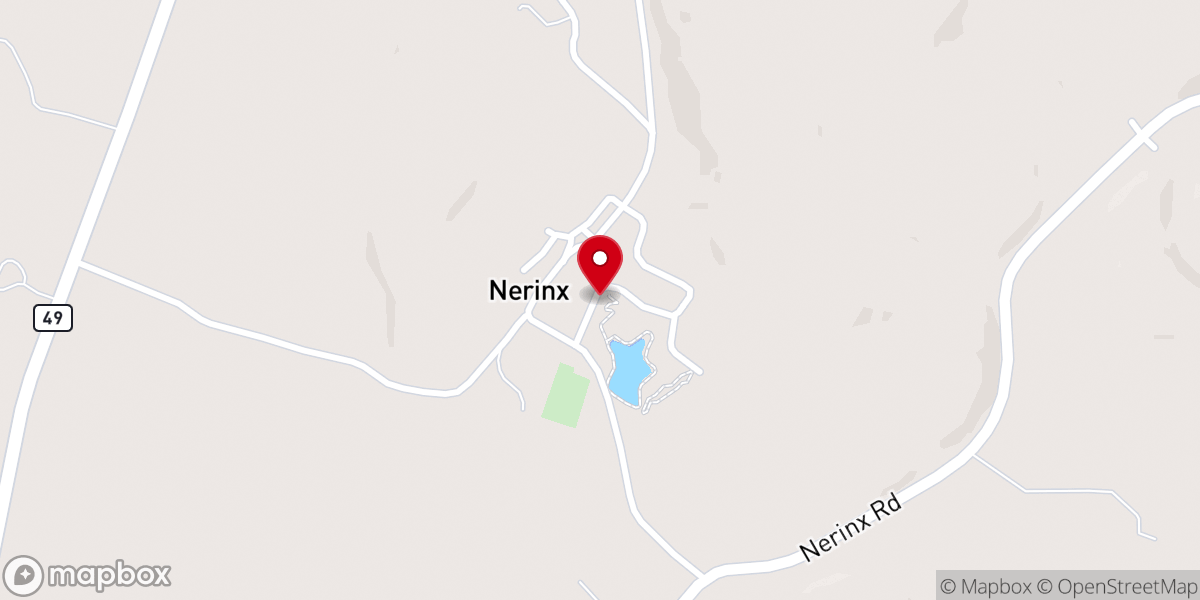 Map showing location of Knobs Haven Retreat Center