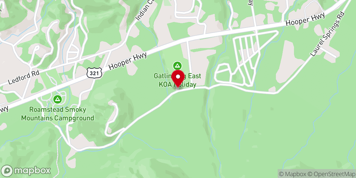 Map showing location of Laurel Springs Primitive Baptist Church