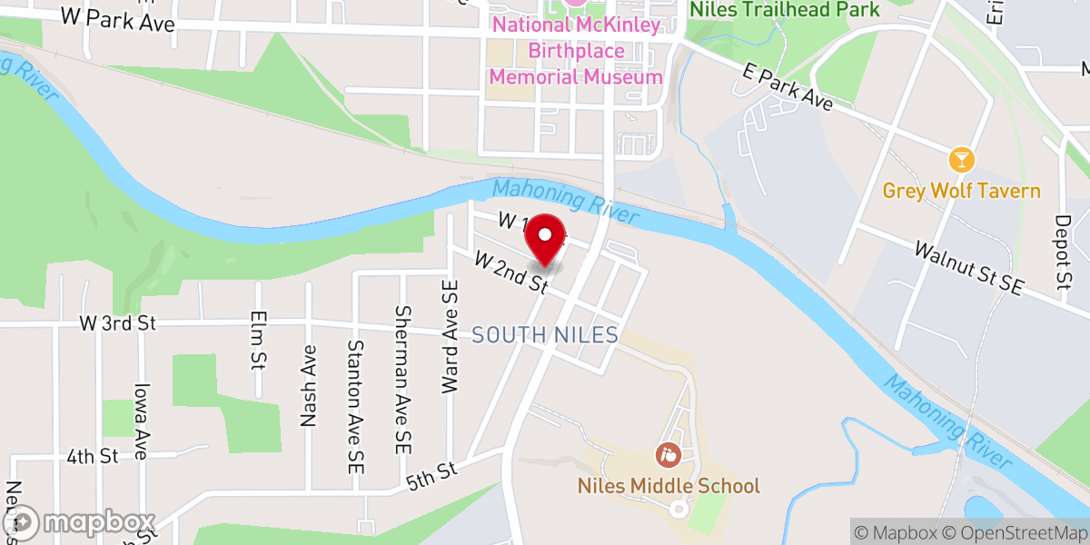 Map showing location of Hungarian Presbyterian Church