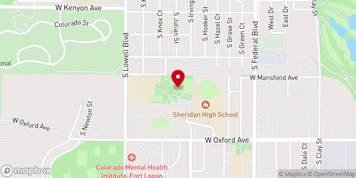 Map showing location of Skate Ministry
