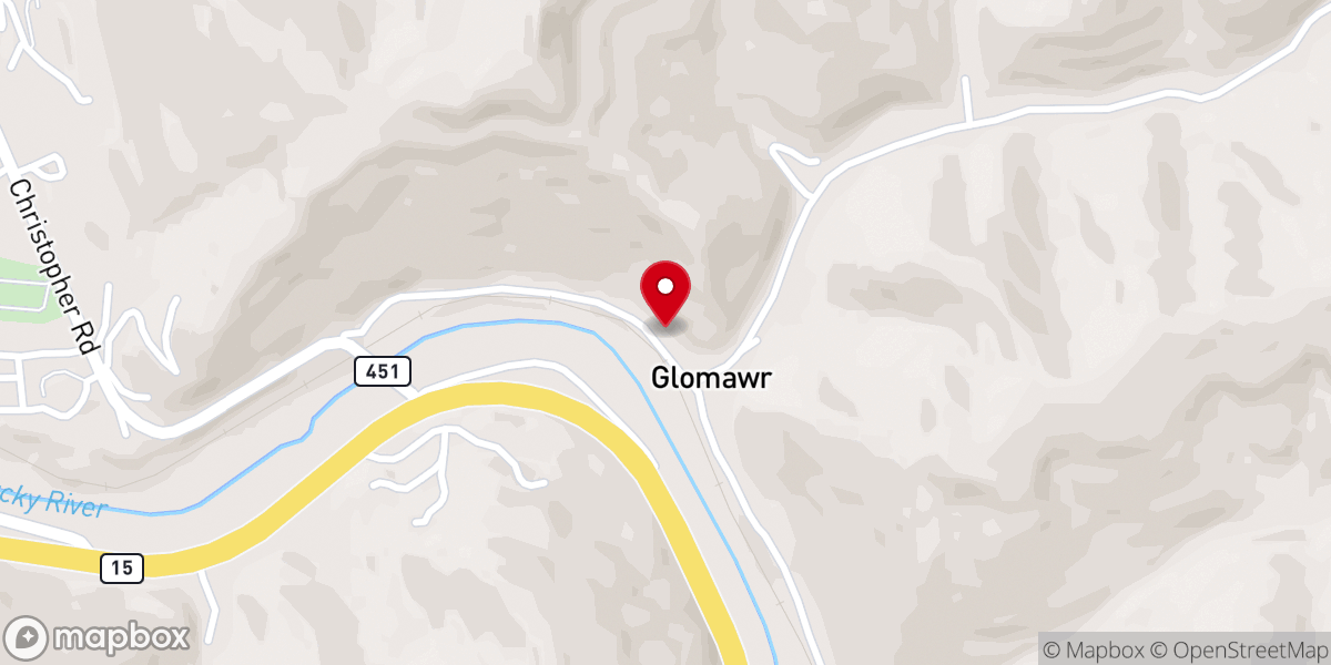 Map showing location of First Pentecostal Church