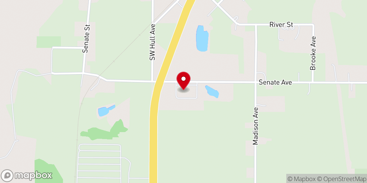 Map showing location of First Baptist Church of Fort Ogden