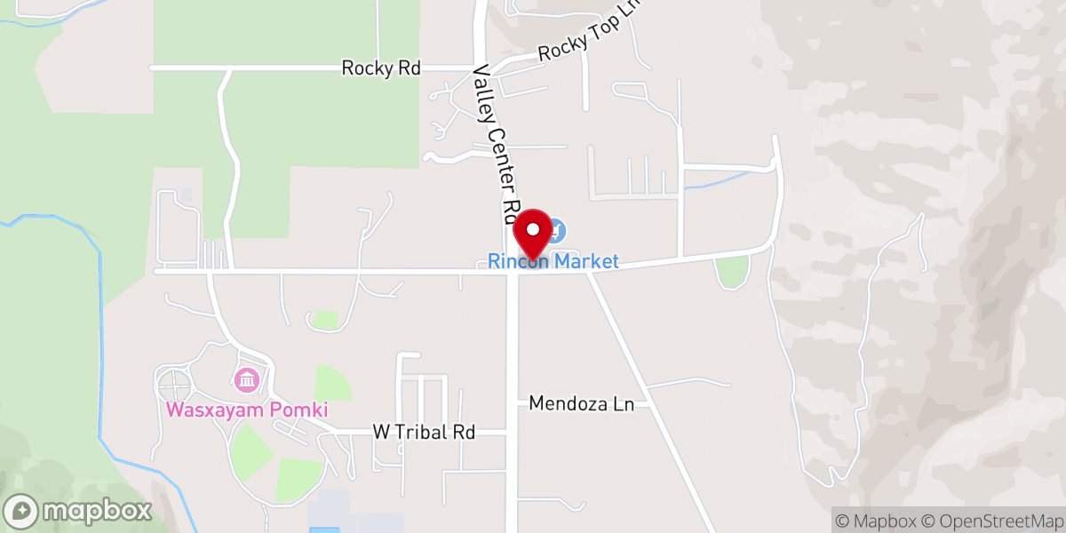 Map showing location of Rincon United Native Lighthouse Christian Church