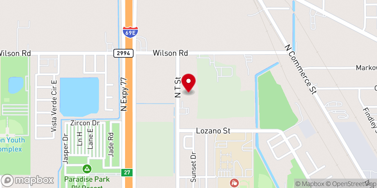 Map showing location of Grace Baptist Church
