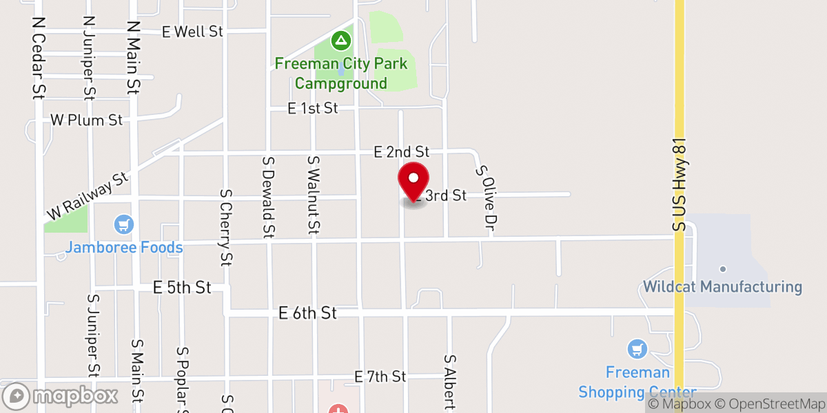Map showing location of Bethlehem Reformed Church OPC