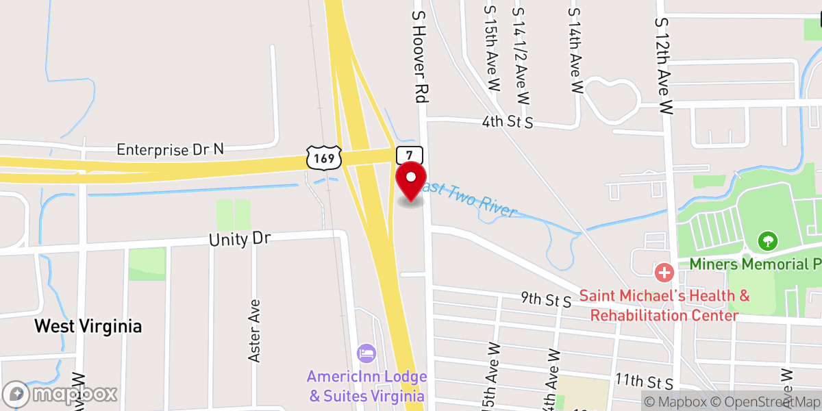 Map showing location of Northern Communities Credit Union