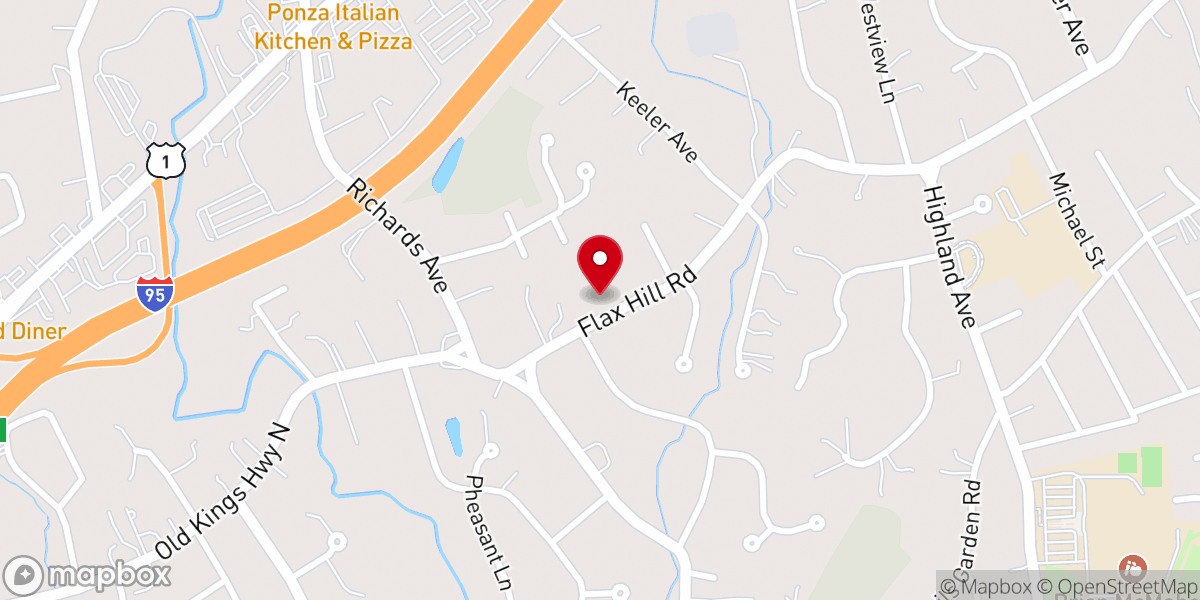 Map showing location of New England Fellowship - Church