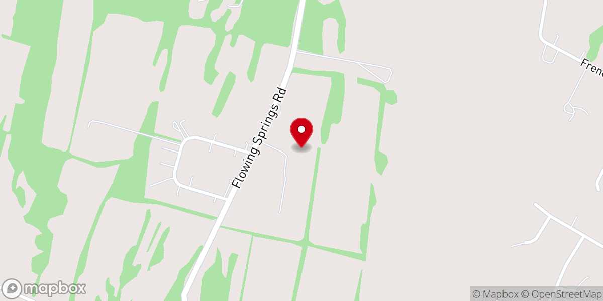 Map showing location of Ezekiels Place Retreat Center Inc