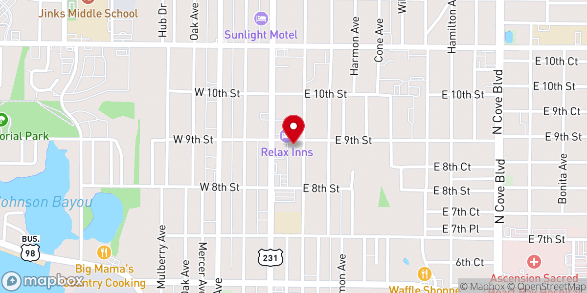 Map showing location of Phil Mcafee Mission Inc