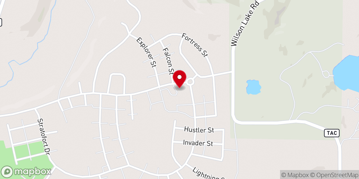 Map showing location of Victory Lutheran Church