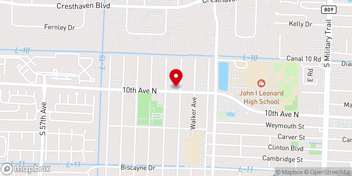 Map showing location of Omega Fire Ministries West Palm Beach, Florida