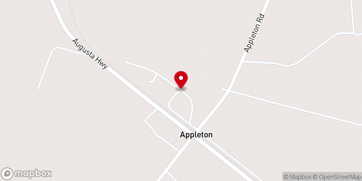 Map showing location of Galilee Baptist Church