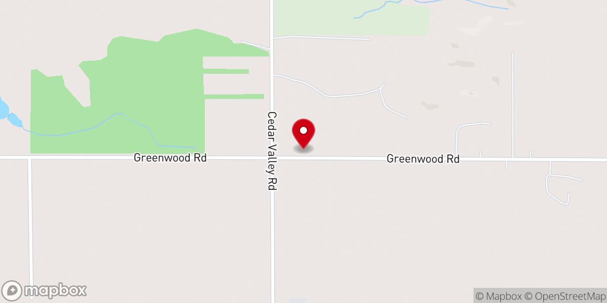 Map showing location of Landmark Baptist Church
