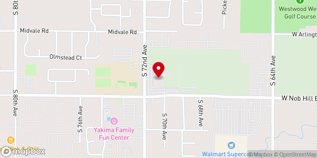 Map showing location of West Valley Church