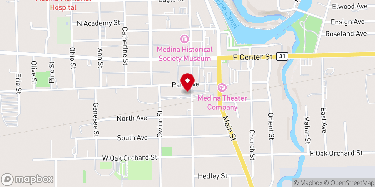 Map showing location of Rotary Club of Medina
