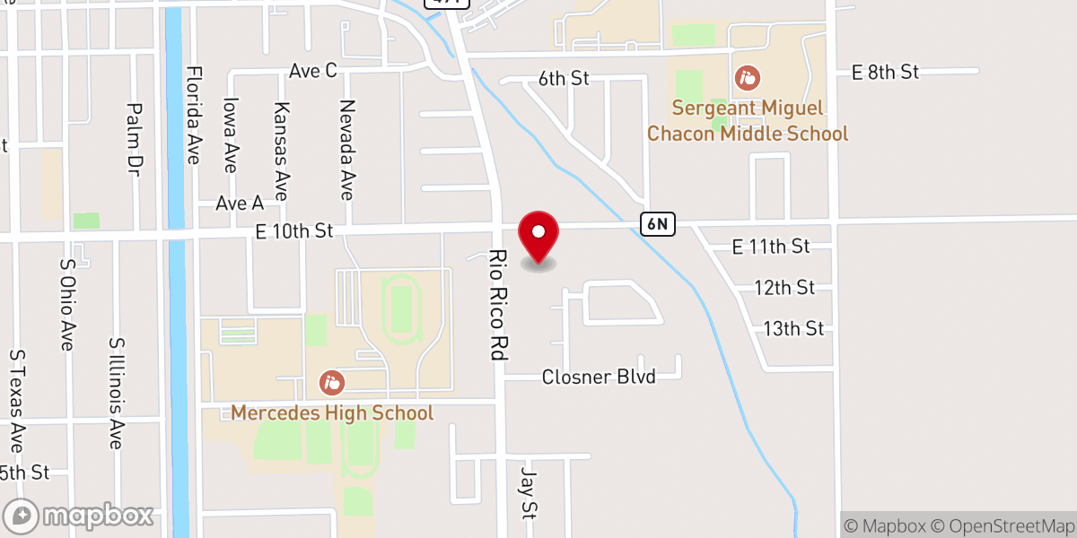 Map showing location of Rio Life Community Church