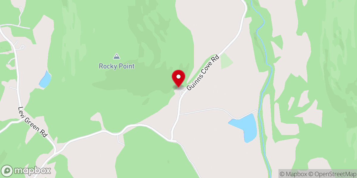 Map showing location of Guinn Church