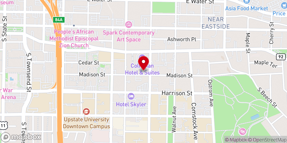 Map showing location of GRACE CHURCH