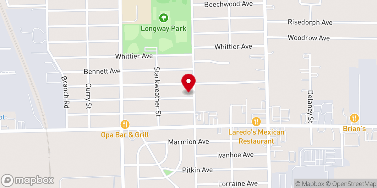 Map showing location of Dexter Street Gospel Chapel
