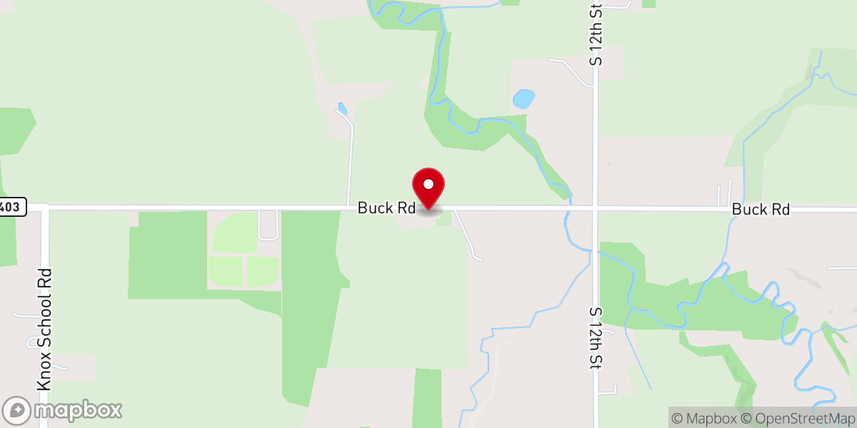 Map showing location of Bethel United Church of Christ