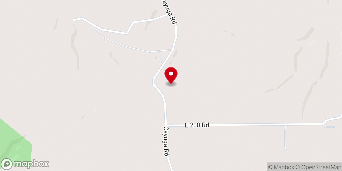 Map showing location of Fisher Flats Church