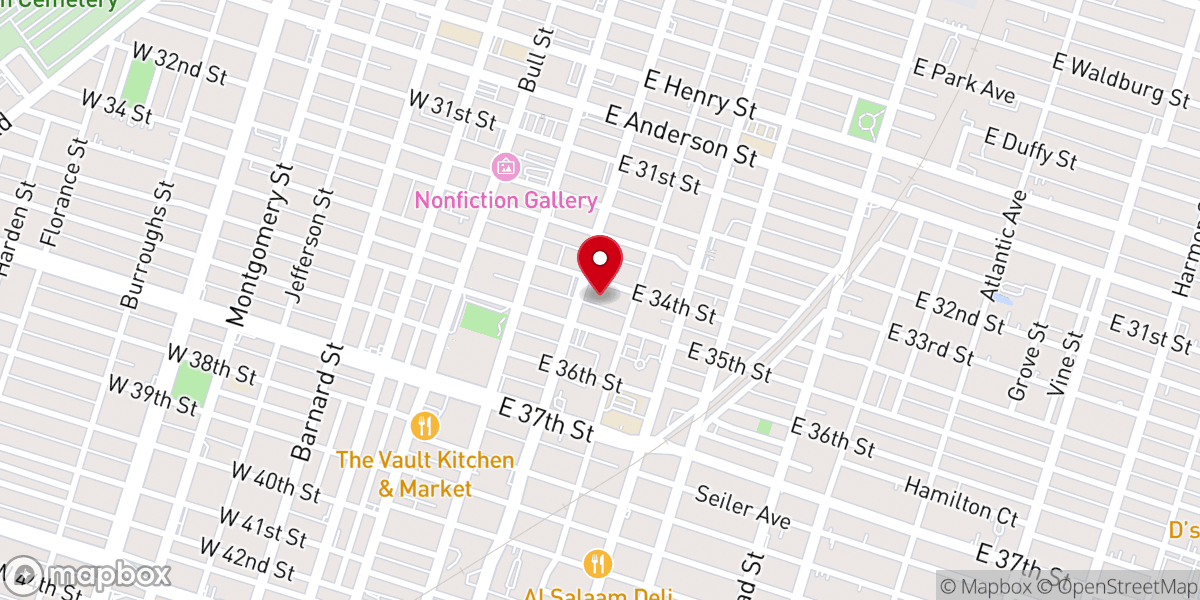 Map showing location of The Collegiate Church of St Paul the Apostle (Episcopal)