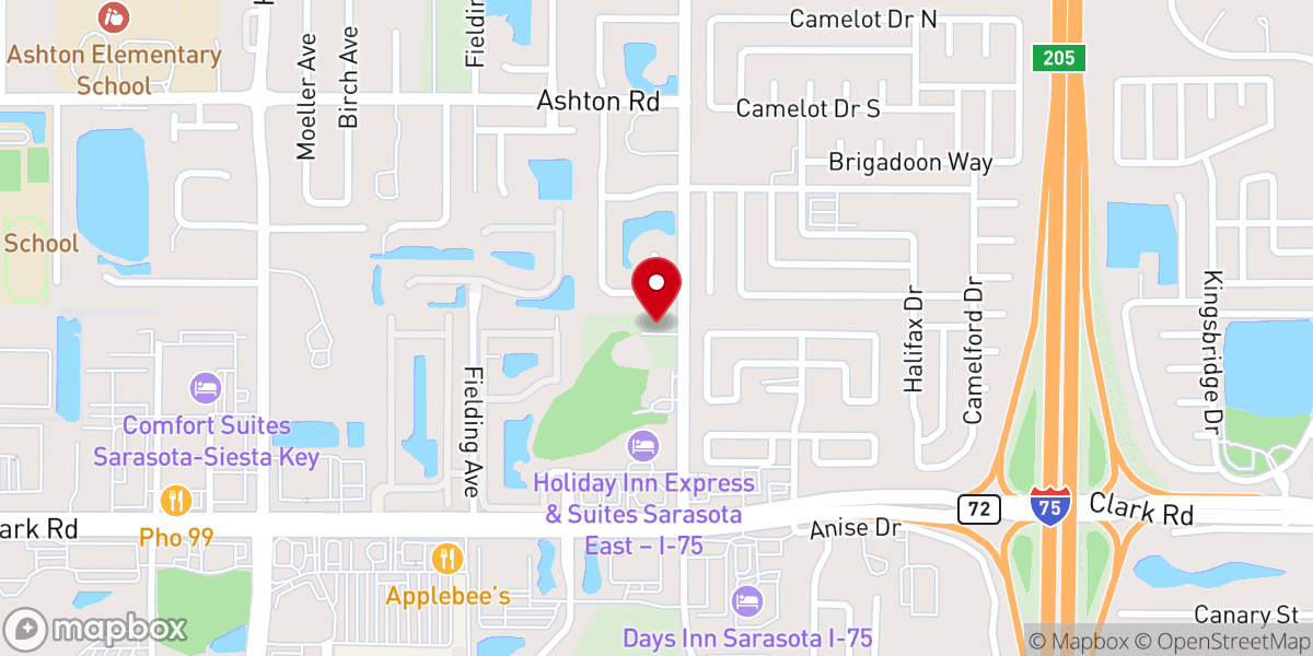 Map showing location of Bethel Community Church