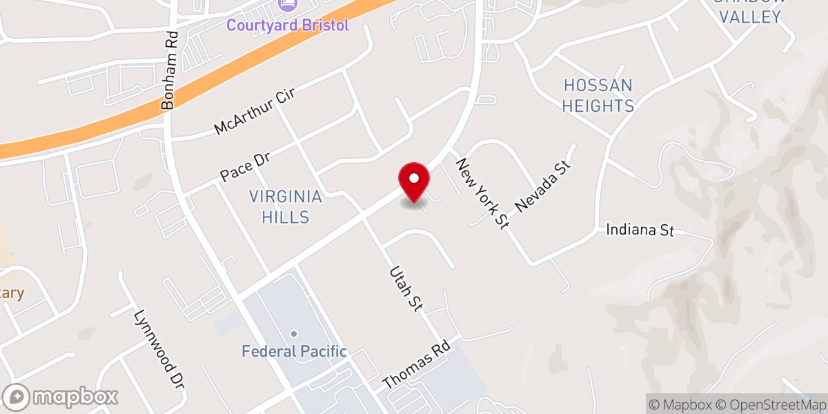 Map showing location of Scenic Park Church