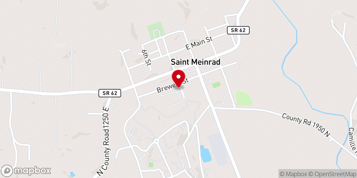 Map showing location of Saint Meinrad Parish Church