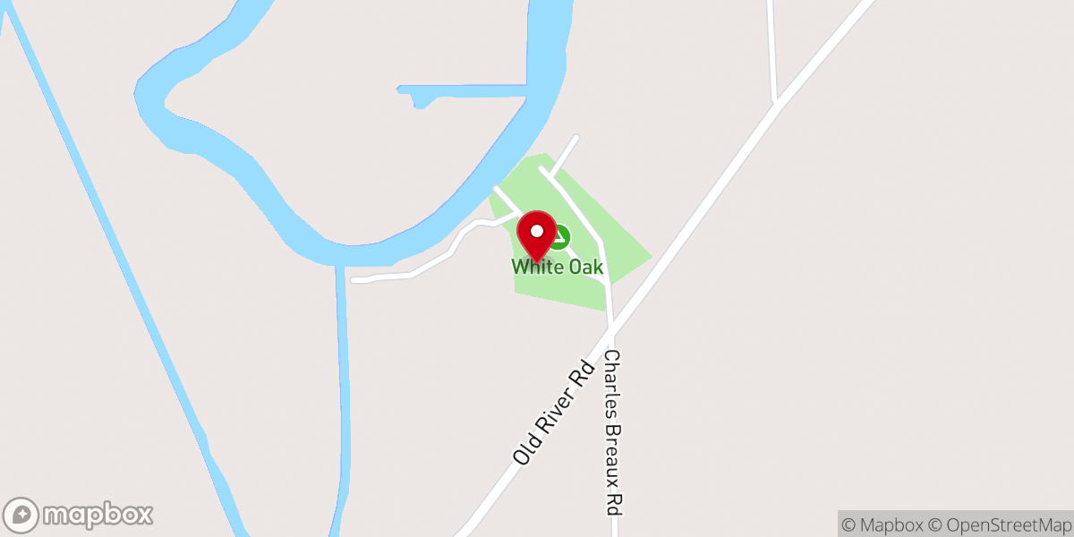 Map showing location of White Oak Park