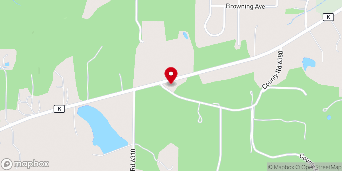 Map showing location of Center of God Church