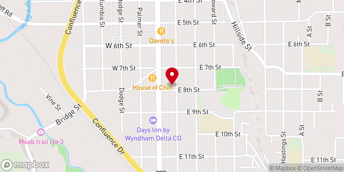 Map showing location of Christian Science Society