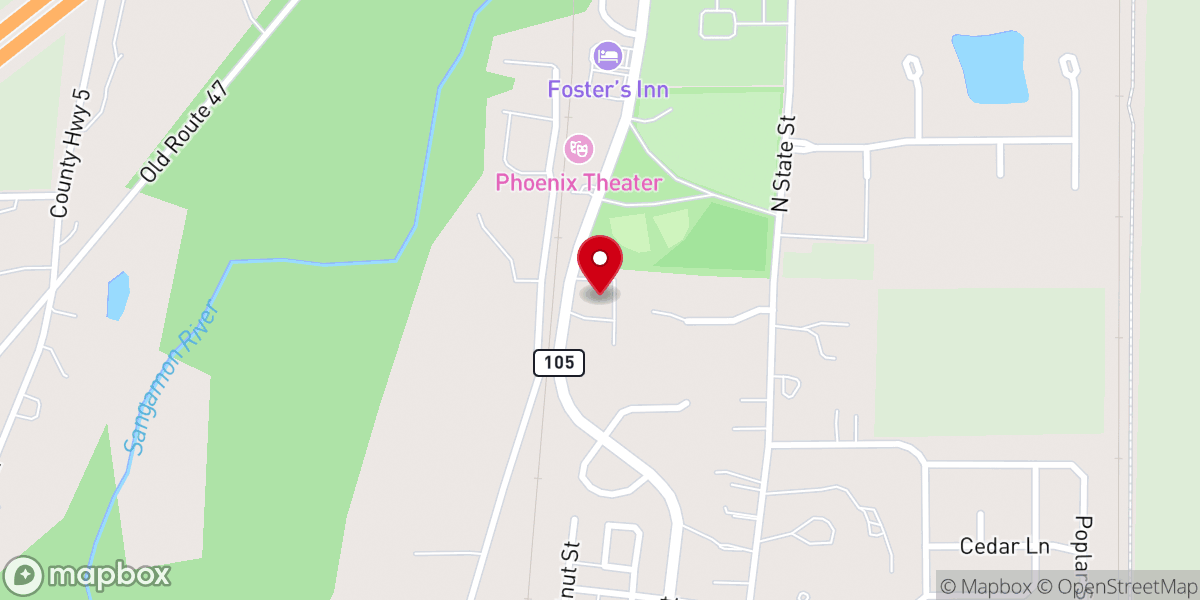 Map showing location of St Philomena Catholic Church