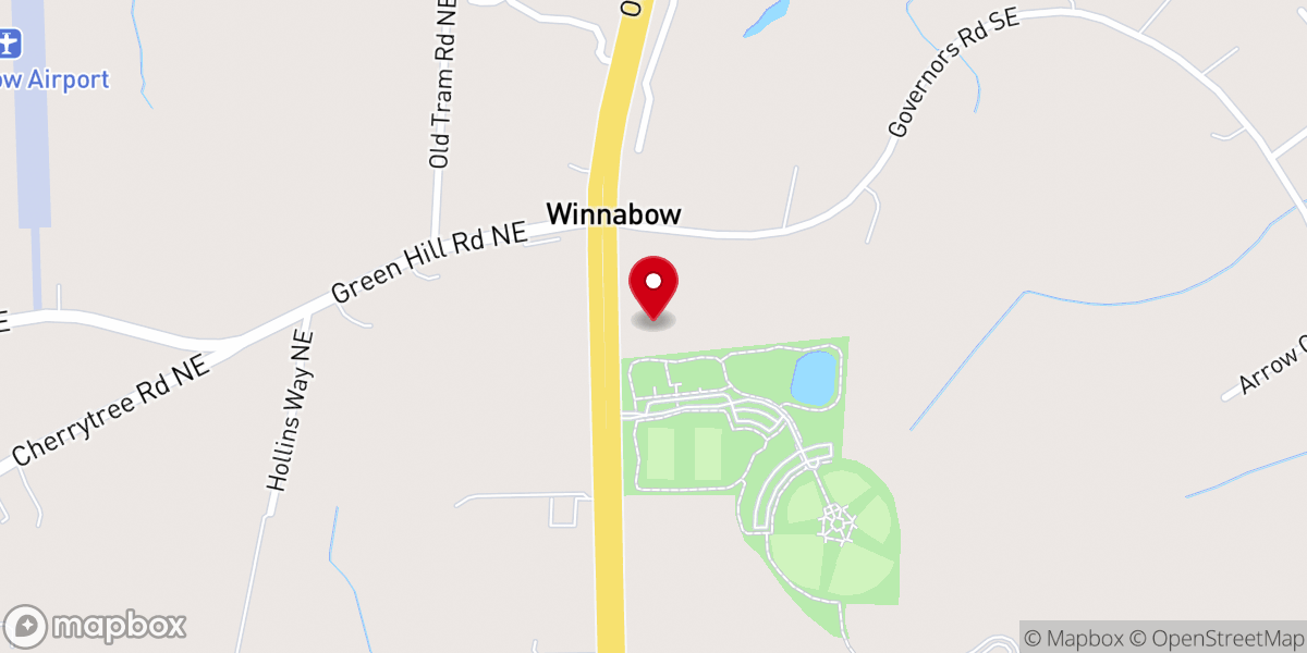 Map showing location of Wayside Church