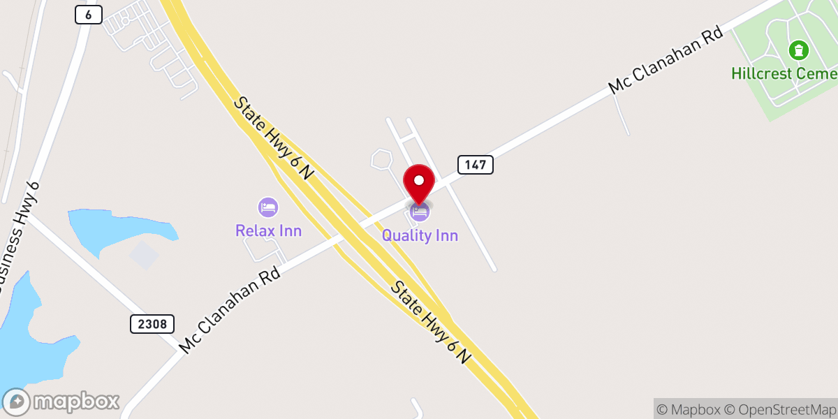 Map showing location of Executive Inn & Suites
