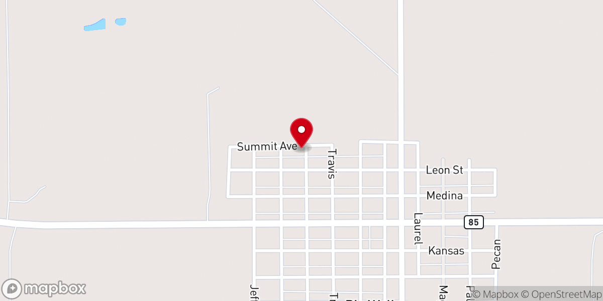 Map showing location of Templo La Hermosa