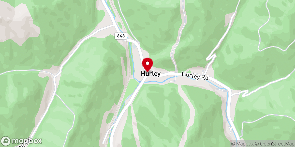 Map showing location of Dove Little Church