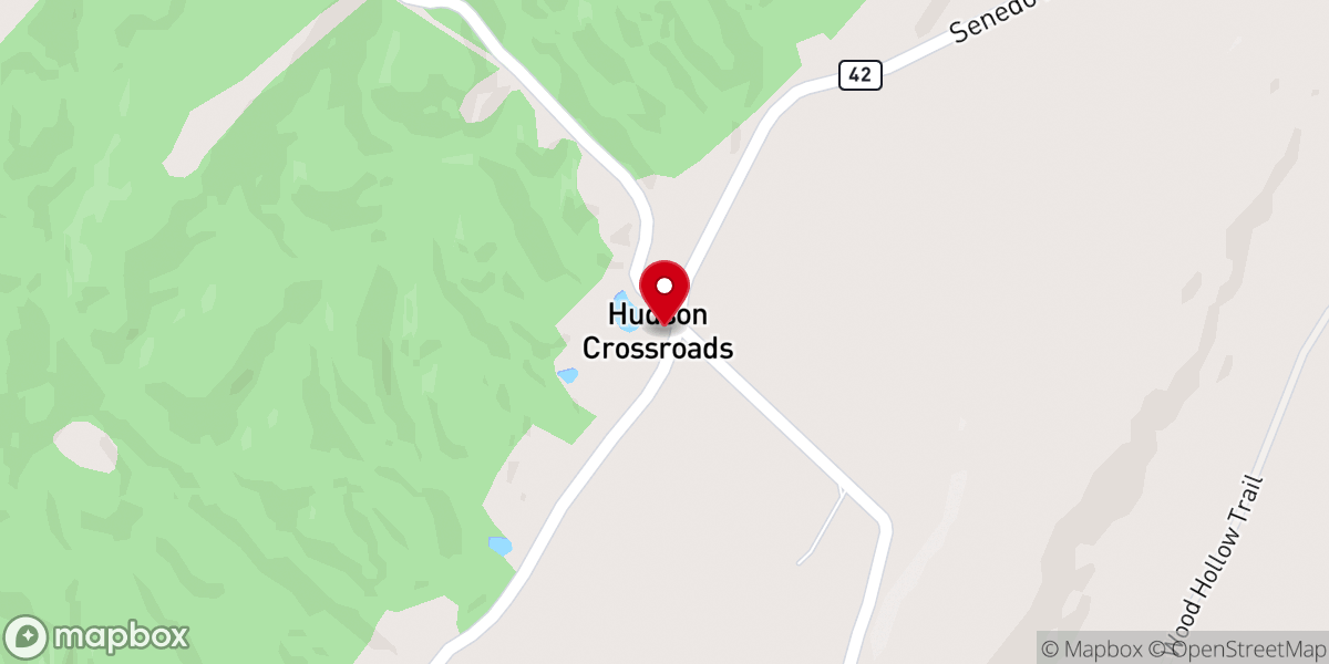 Map showing location of St. James Lutheran Church