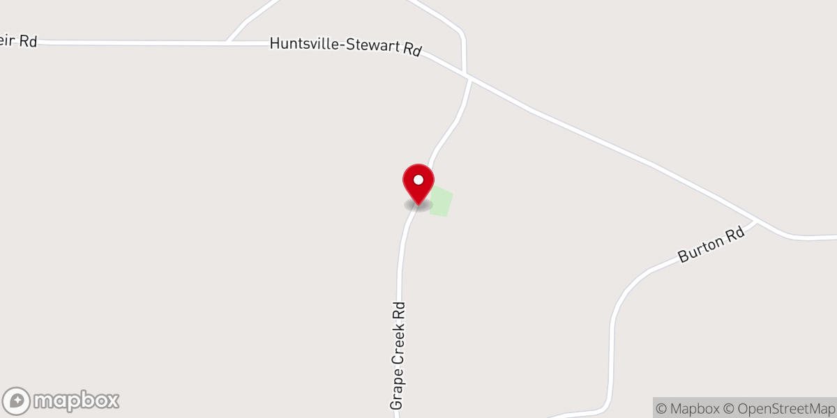Map showing location of Crape Creek Church
