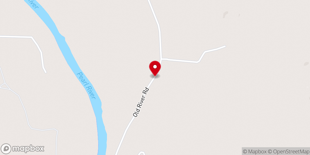 Map showing location of Pine Ridge Church