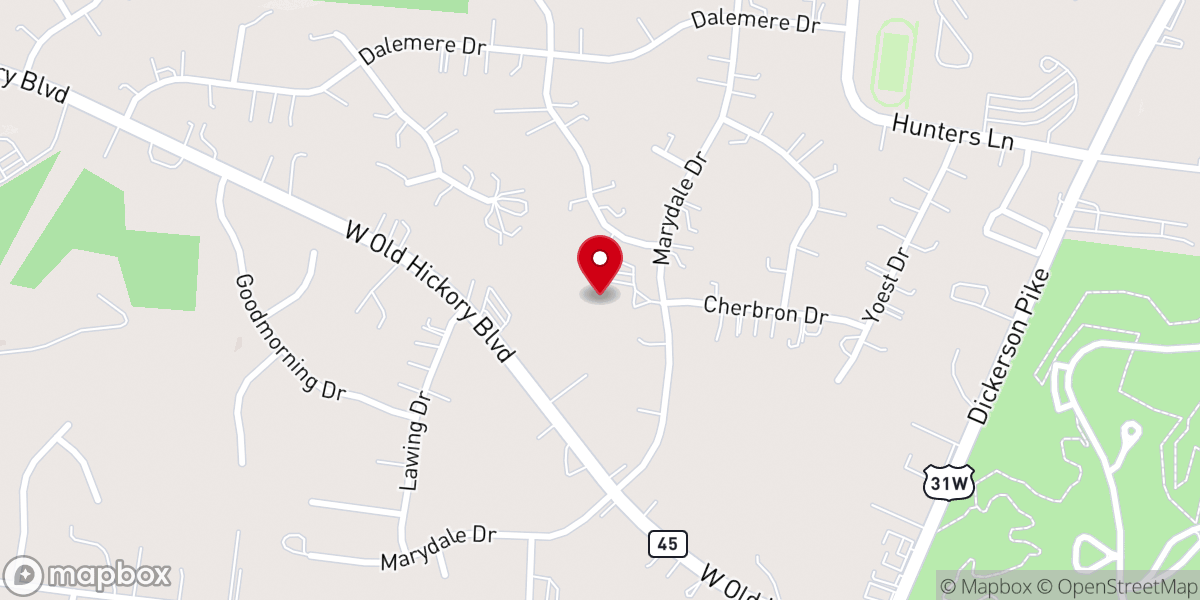 Map showing location of Eastside Church of Christ