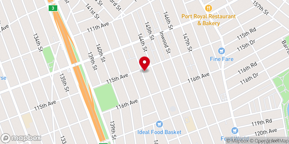 Map showing location of Temple El Shaddai Inc