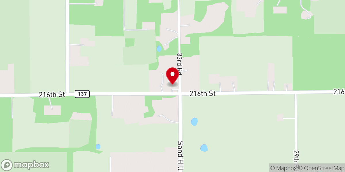 Map showing location of Welcome Church