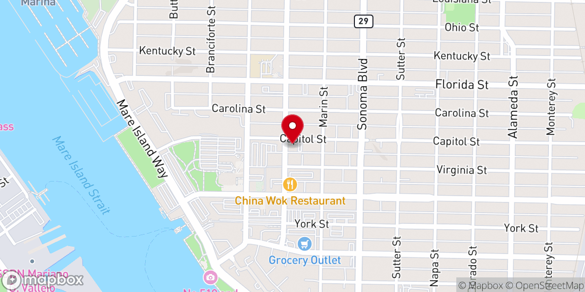 Map showing location of Good Samaritan Missionary Baptist