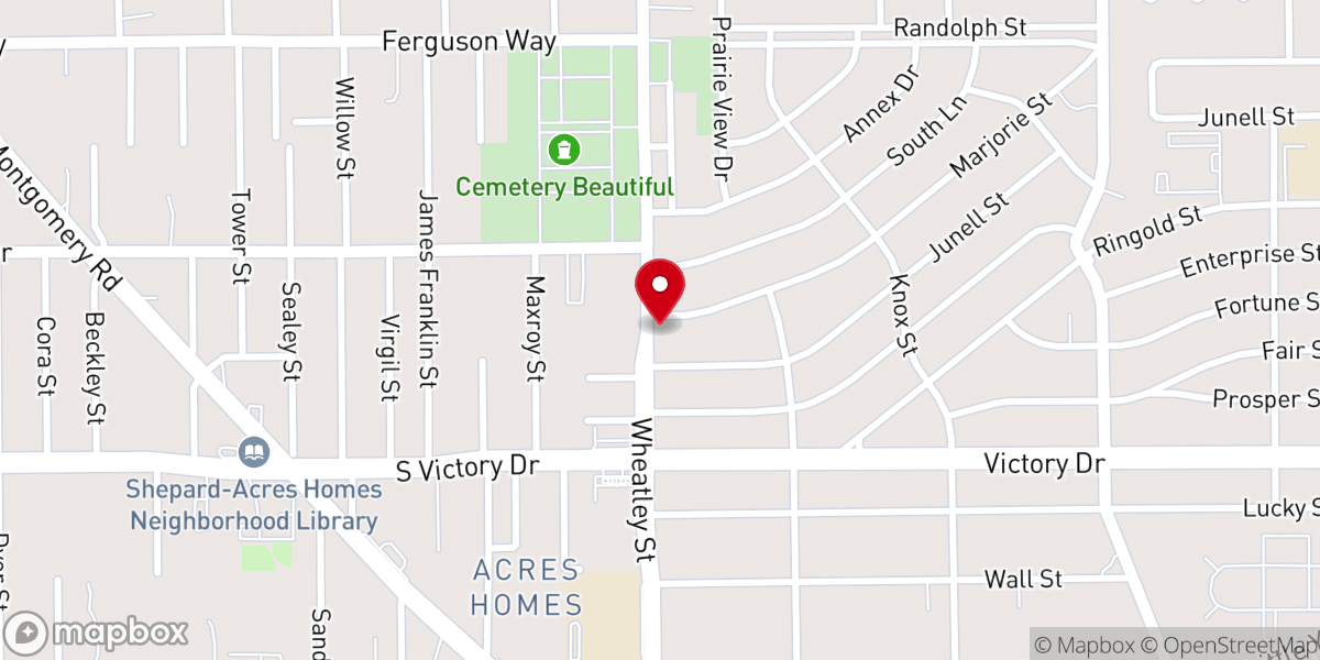 Map showing location of Hebron Seventh-day Adventist Church