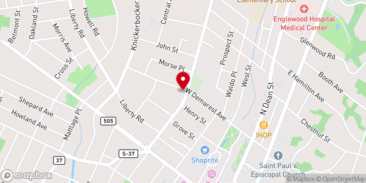 Map showing location of Evergreen Church of Ny Inc