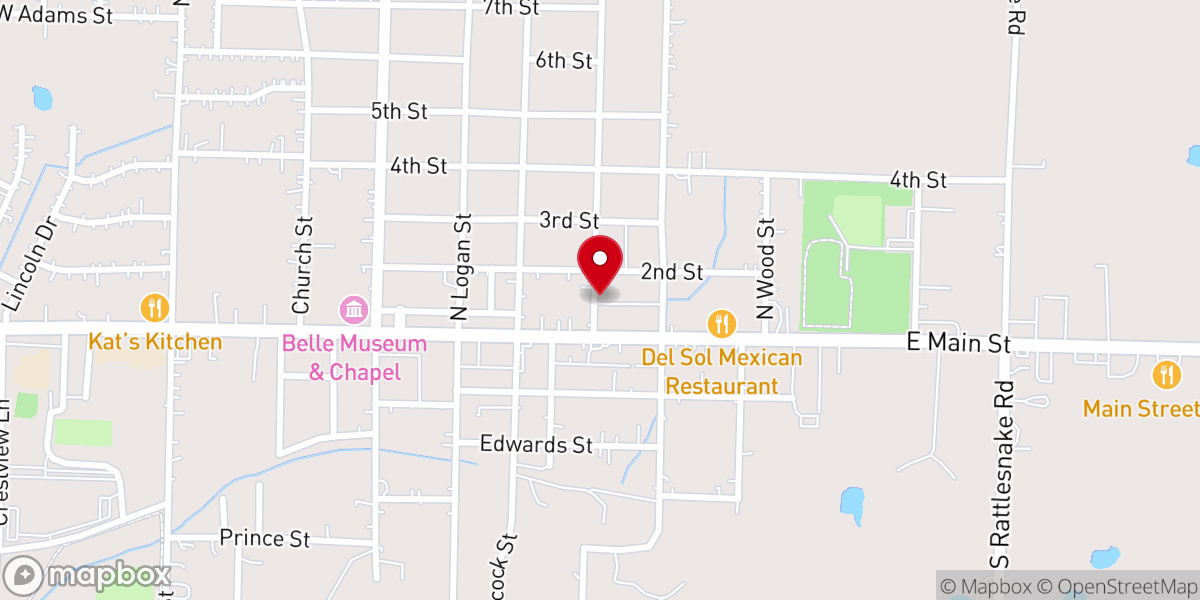 Map showing location of Sacred Heart Hall